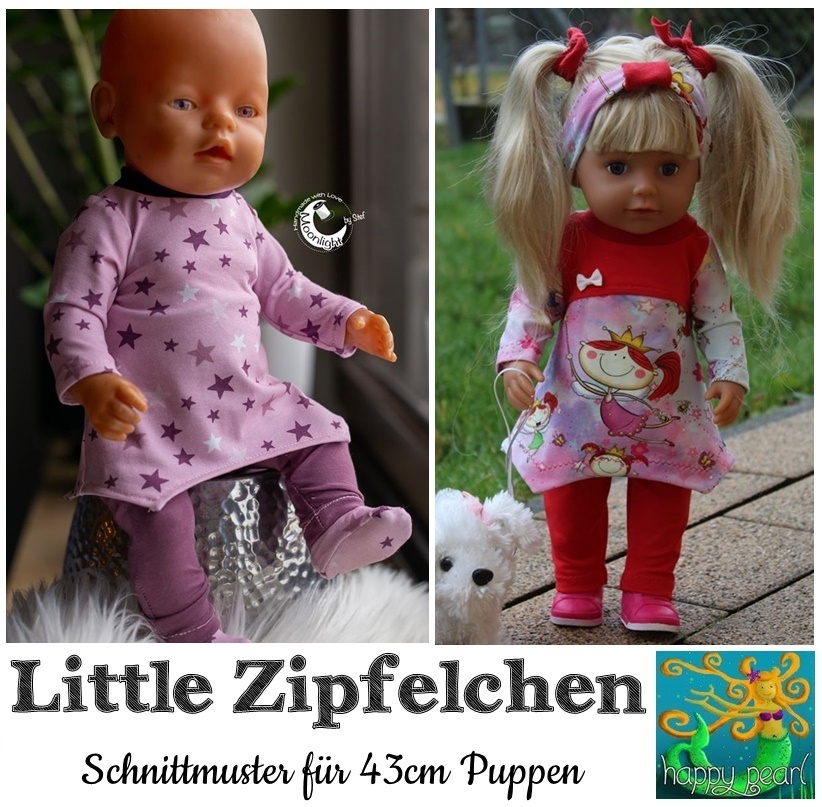 Little Zipfelchen Tunika für 43cm Puppen